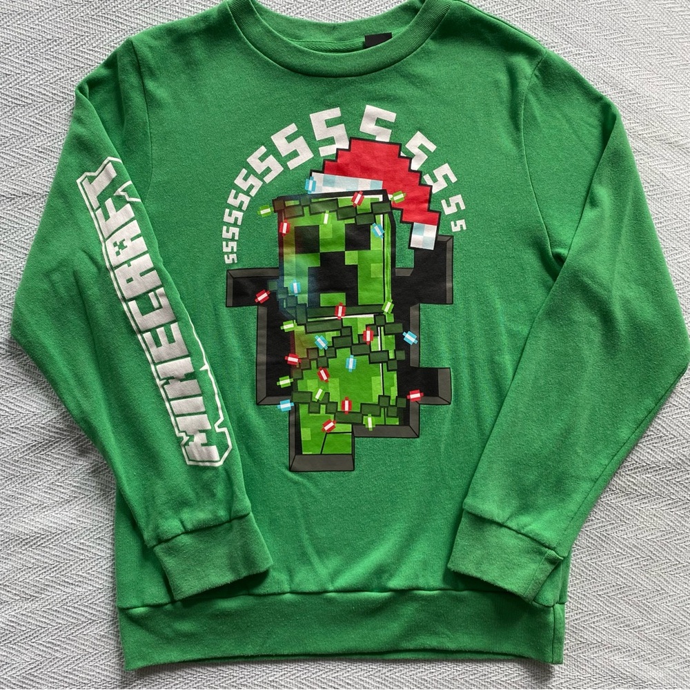 Minecraft Christmas Sweater (Kids L)